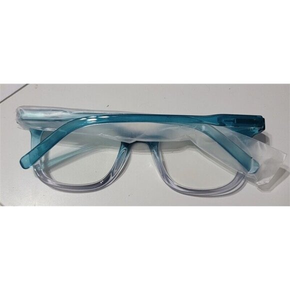 EyeKepper Teal & Clear 1.25 Thick Frame Anti Blue Light Reading Glasses 113457 - Picture 3 of 3